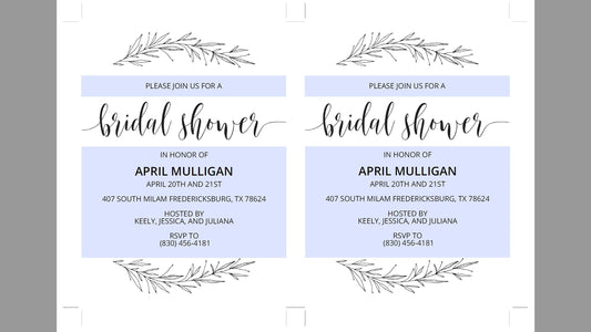 Rustic Bridal Shower Invitation Instant Download Printable Editable Template DIY Bridal Shower Invite - Hannah - SAVVY PAPER CO