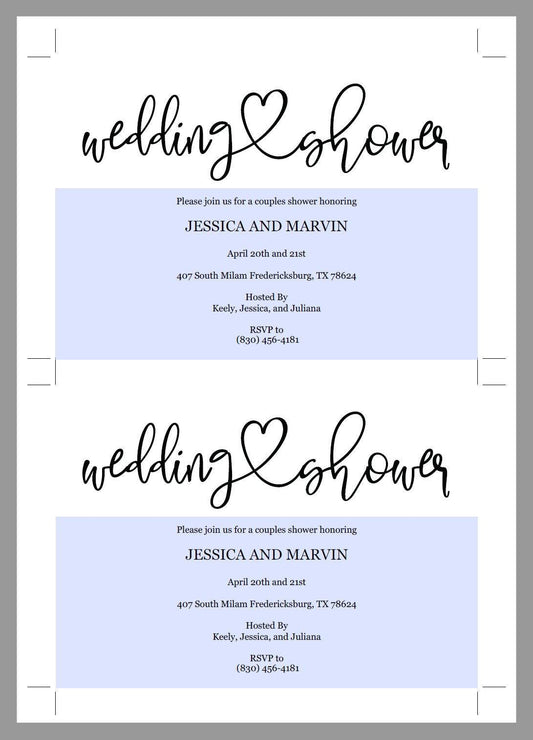 Rustic Wedding Shower Invitation Instant Download Printable Editable Template DIY Bridal Shower Invite -JESSICA - SAVVY PAPER CO