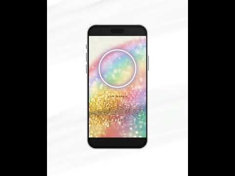 Custom Neon Glitter Birthday Video Invite - Sparkling Rainbow Animation Instant Download Birthday Evite