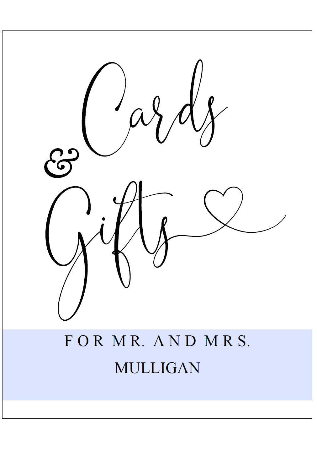 Cards and Gifts Sign Template,Wedding Sign,Reception Sign,Wedding Printable,Wedding Decor,Gift Table Sign, Rustic, Instant Download -Heather - SAVVY PAPER CO
