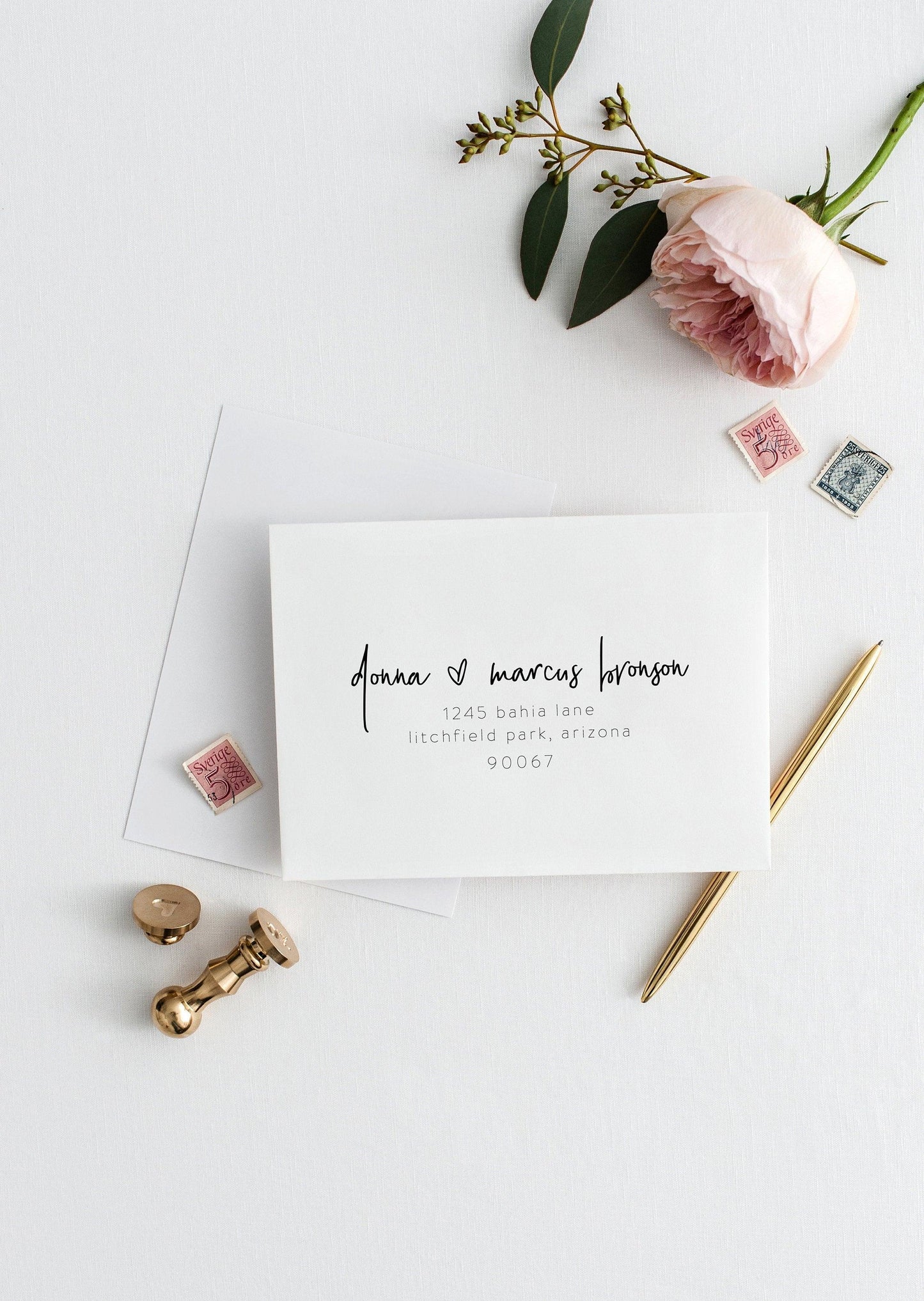 Envelope Addressing Template DIY Envelope Template for Wedding Printable Envelope for Save the Date Instant Download RSVP Envelope - DONNA - SAVVY PAPER CO