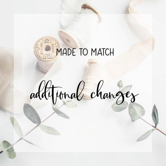 MADE TO MATCH Changes - SAVVY PAPER CO