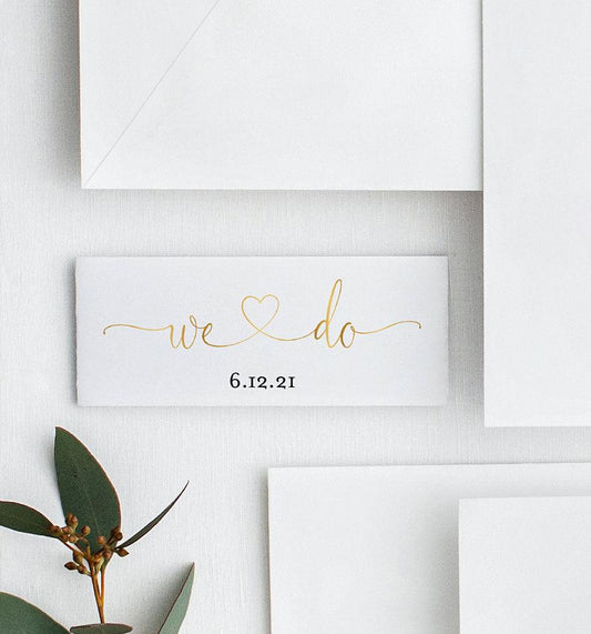 Printable Belly Band Template Simple Elegant Wedding Belly Bands Invitation Editable Belly Band Templett DIY Gold - HEATHER - SAVVY PAPER CO