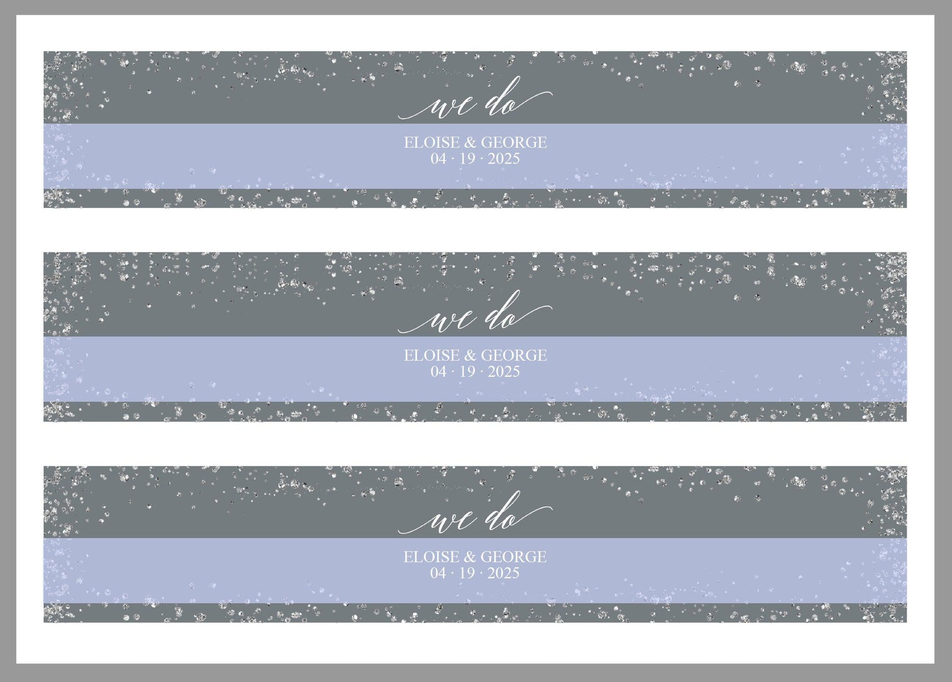 Printable Floral Gray Wedding Invitation Set Editable Template, DIY Instant Download Invites, Invitation Suite - Eloise - SAVVY PAPER CO