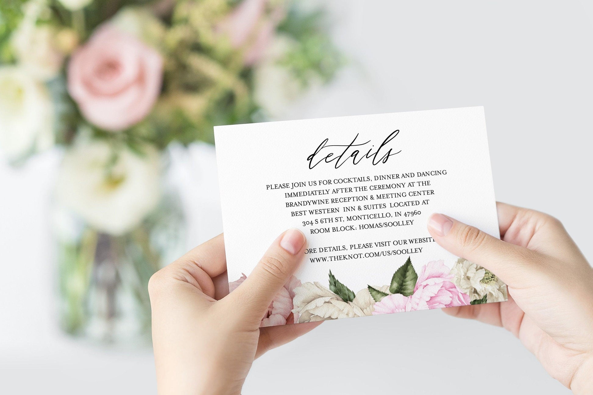 Printable Floral Wedding Invitation Set Editable Template DIY Instant Download Invites Invitation Suite 100% Editable - Harper - SAVVY PAPER CO