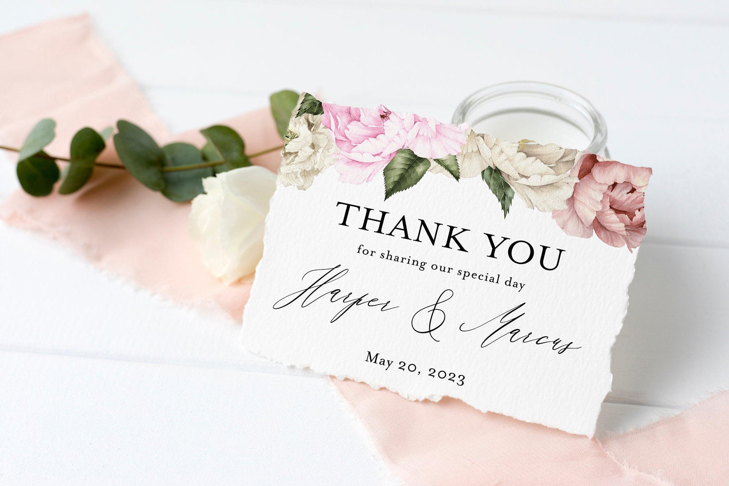 Printable Floral Wedding Invitation Set Editable Template DIY Instant Download Invites Invitation Suite 100% Editable - Harper - SAVVY PAPER CO