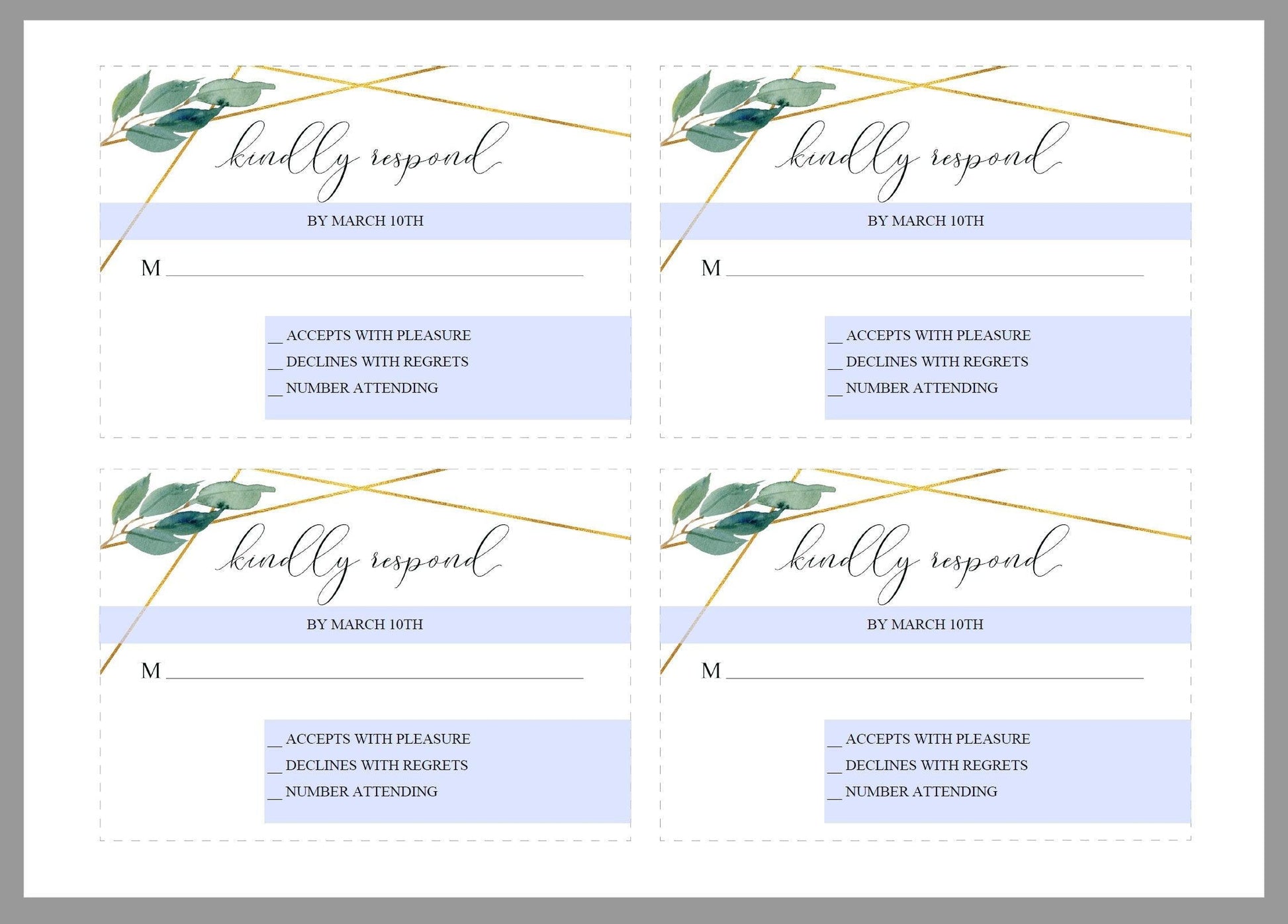 Printable Geometric Wedding Invitation Set Editable Template, DIY Instant Download Invites, Invitation Suite PDF Greenery- TARA - SAVVY PAPER CO