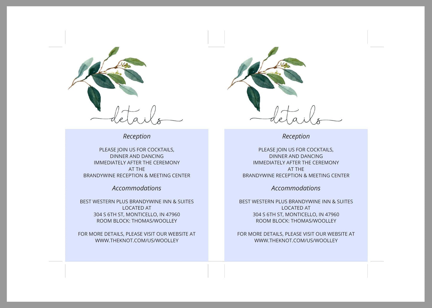 Printable Greenery Rustic Wedding Invitation Set Editable Template, DIY Instant Download Invites, Invitation Suite- Anna - SAVVY PAPER CO