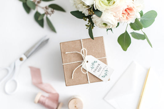 Printable Thank You Tags Template Wedding Bridal Shower Instant Download Greenery 100% Editable- Abi - SAVVY PAPER CO