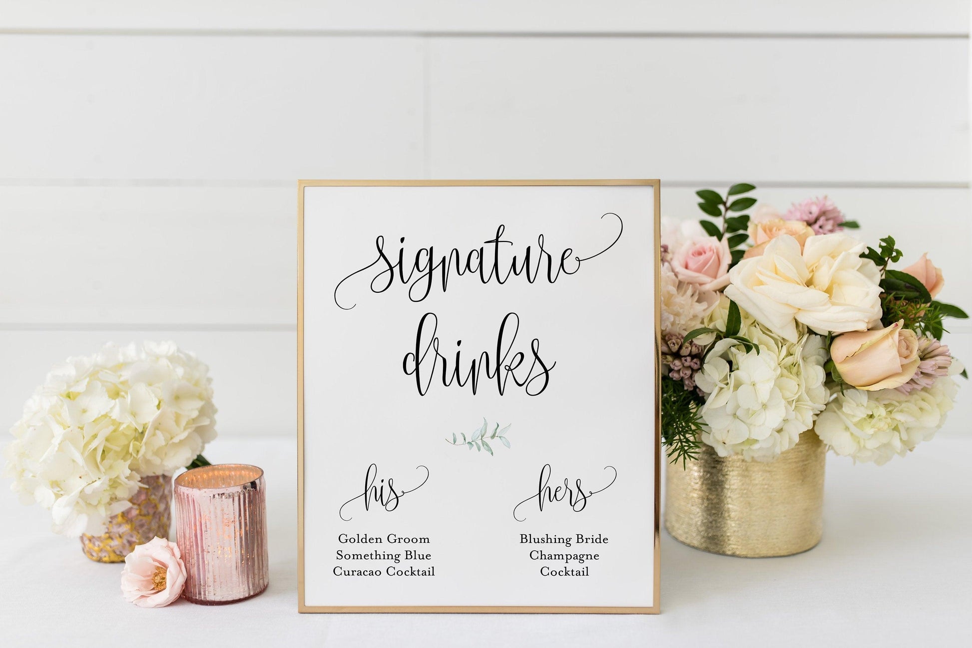 Wedding Bar Sign, Wedding Drink Sign, Bar Menu, DIY, Wedding signs, Template, Instant Download, Wedding Decor - Melissa - SAVVY PAPER CO