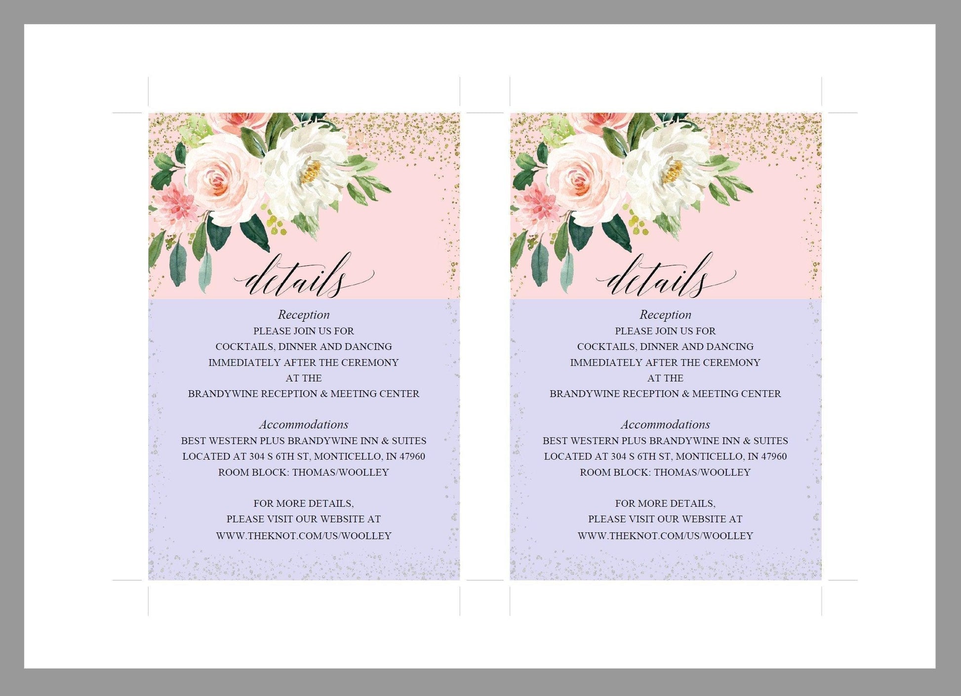 Wedding Invitation Template, Printable Wedding Invitation, Gold Wedding, Instant Download, Editable Invitation,Floral, Blush Gold - Eloise - SAVVY PAPER CO